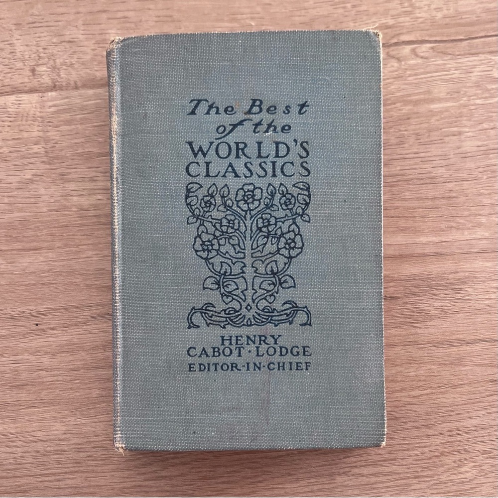 Antique Book 1909 “The‎ Best Of The Worlds Classics” Restricted To Prose Vol. I